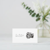 ミニマル写真撮影者写真 名刺 (スタンド正面)