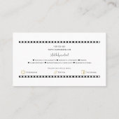 ミニマル写真撮影者写真 名刺 (裏面)