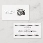 ミニマル写真撮影者写真 名刺 (正面/裏面)