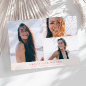 ミニマル写真数々の卒業ピンクのお知らせ 招待状