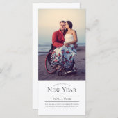 ミニマル写真新年カード (正面/裏面)