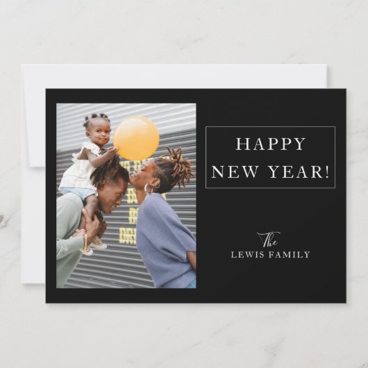 ミニマル写真新年 シーズンカード (正面)