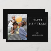 ミニマル写真新年 シーズンカード (正面/裏面)