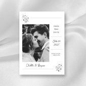 ミニマル写真日付の保存 | エレガントな結婚式 セーブザデート