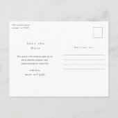 ミニマル写真日付の保存 案内ポストカード (裏面)