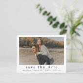 ミニマル写真日付の保存 案内ポストカード (スタンド正面)