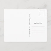 ミニマル写真日付の保存 案内ポストカード (裏面)