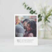 ミニマル写真日付の保存 案内ポストカード (スタンド正面)