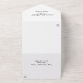 ミニマル写真書道QRコードすべて1つ オールインワン招待状 (外側)