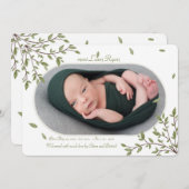 ミニマル写真枠誕生のお知らせ 案内状 (正面/裏面)