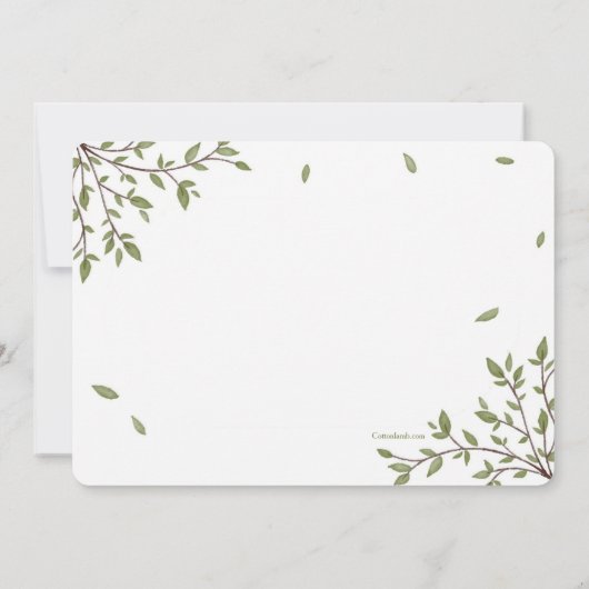 ミニマル写真枠誕生のお知らせ 案内状 (裏面)