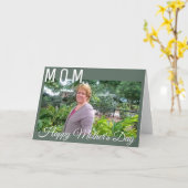 ミニマル写真母の日カード カード (黄色い花)