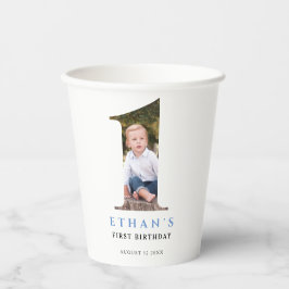 ミニマル写真番号1誕生日 紙コップ