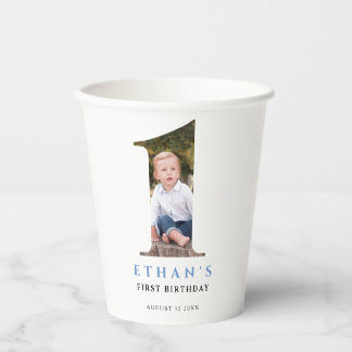 ミニマル写真番号1誕生日 紙コップ