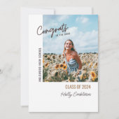 ミニマル写真白人卒業発表 招待状 (正面)