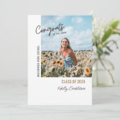 ミニマル写真白人卒業発表 招待状 (スタンド正面)