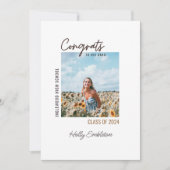 ミニマル写真白人卒業発表 招待状 (正面)