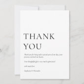 ミニマル写真白黒結婚の皆様へ カード (正面)