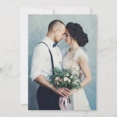 ミニマル写真白黒結婚の皆様へ カード (裏面)