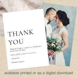 ミニマル写真白黒結婚の皆様へ カード