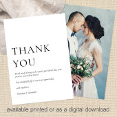 ミニマル写真白黒結婚の皆様へ カード