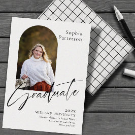 ミニマル写真白黒 案内状