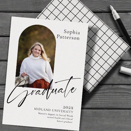 ミニマル写真白黒 案内状