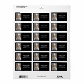 ミニマル写真第8学年の卒業住所 ラベル (フルシート)