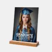 ミニマル写真第8学年の卒業発表 アクリルサイン (傾斜)