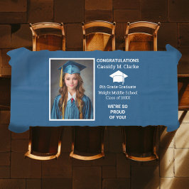 ミニマル写真第8学年卒業 テーブルクロス