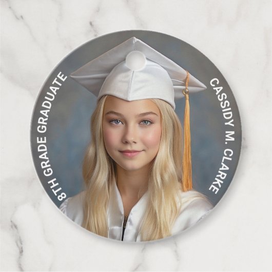 ミニマル写真第8学年卒業 フェイバータグ (正面)