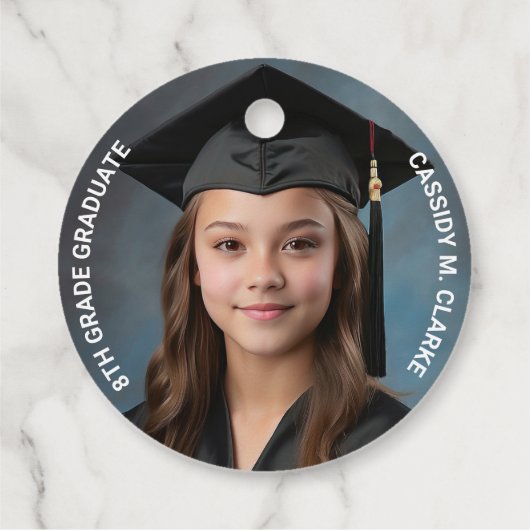 ミニマル写真第8学年卒業 フェイバータグ (裏面)