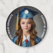 ミニマル写真第8学年卒業 フェイバータグ (裏面)