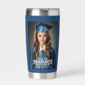 ミニマル写真第8学年卒業 保温保冷タンブラー (正面)