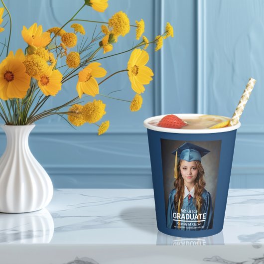 ミニマル写真第8学年卒業 紙コップ
