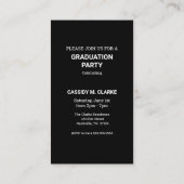 ミニマル写真第8級グラッドエンクロージャカード 名刺 (裏面)