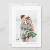 ミニマル写真結婚のサンキューカード サンキューカード (正面)