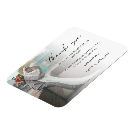 ミニマル写真結婚の形見 マグネット (左側)