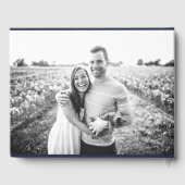 ミニマル写真結婚の署名ゲストブック ゲストブック (裏面)