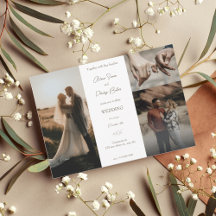 ミニマル写真結婚コラージュ