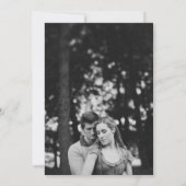 ミニマル写真結婚式招待状 招待状 (裏面)