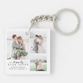 ミニマル写真結婚書道 キーホルダー (裏面)