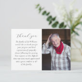 ミニマル写真葬儀サンキューカード サンキューカード (スタンド正面)