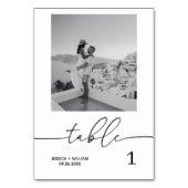 ミニマル写真表番号 |モダン除草 テーブルナンバー (裏面)