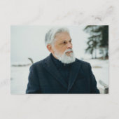 ミニマル写真記念サービス出席 エンクロージャーカード (裏面)