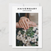 ミニマル写真記念日カード – ギフモダント 案内状 (正面)