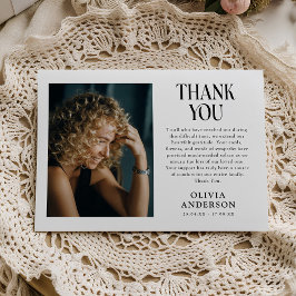 ミニマル写真記念 サンキューカード
