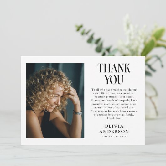 ミニマル写真記念 サンキューカード (スタンド正面)