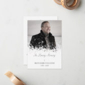 ミニマル写真記憶サービス親愛の内容 ノートカード (正面/裏面インサイチュ)