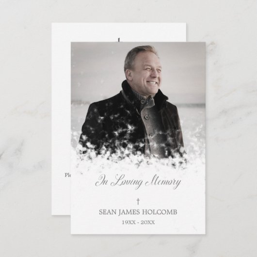 ミニマル写真記憶サービス親愛の内容 ノートカード (正面/裏面)